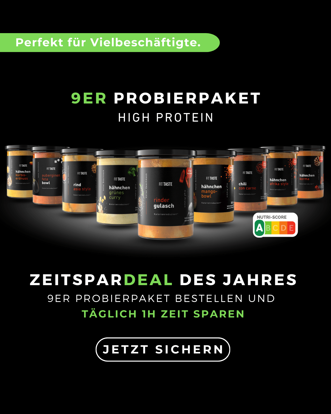 9er Probierpaket 9er Probierpaket von FITTASTE