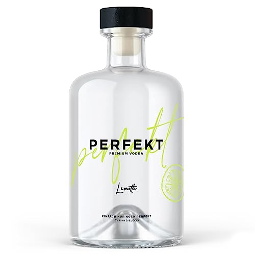 FJU PERFEKT Vodka Limette by Ron Bielecki | 0,5l Wodka mit Limettengeschmack und 40% Alkohol | Party Alkohol für Shots oder Mixgetränke | Alkohol Geschenke Premium Limetten Vodka von FJU