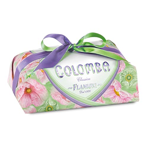 Flamigni - Klassische Artisan Colomba Cake (Taube) mit 13% kandierten Orangen und 9% Rosinen in einer herrlichen Geschenkverpackung 1KG von FLAMIGNI