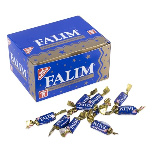 Falim Kaugummi Damla Sakız – Box mit 100 einzeln verpackten Kaugummis (140g) – türkischer Kaugummi mit Mastixgeschmack – zuckerfrei & zahnschonend – langanhaltender Kauspaß von FLAMINGO ON THE BEACH