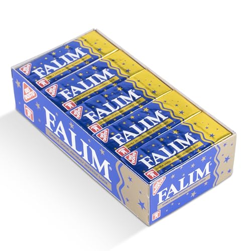 Falim Kaugummi Damla Sakız Geschmack, 20er Pack je 5 Stück (100) – zuckerfrei & zahnschonend – Mastix-Aroma, türkischer Kaugummi ohne Zucker für frischen Atem & langes Kauerlebnis, einzeln verpackt von FLAMINGO ON THE BEACH