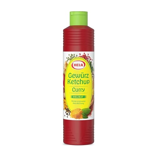 Hela Curry Gewürz Ketchup delikat - Exquisites Geschmackserlebnis in praktischer 800ml Flasche, Ideal für Grill & Küche von FLAMINGO ON THE BEACH