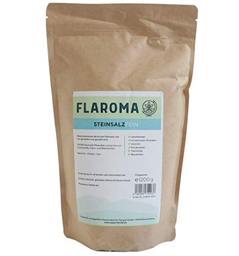 deutsches Steinsalz fein gemahlen 1200g - regionales reines Salz ohne Trennmittel - FLAROMA deutsches Steinsalz fein gemahlen 1200g - regionales reines Salz ohne Trennmittel - FLAROMA von FLAROMA