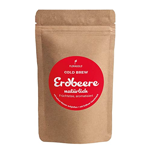 Cold Brew Früchtetee Erdbeere" (natürlich) Kaltaufguß - 100g von Floragold