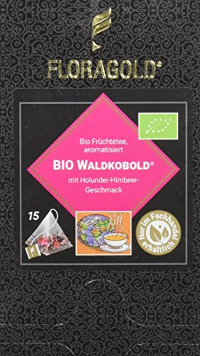 FLORAGOLD Pyramidenbeutel Früchtetee Bio Waldkobold, 1er Pack (1 x 68 g) von FLORAGOLD