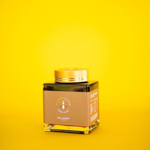 Eichenhonig 500g Griechischer Honig, Laborgeprüft, zertifiziert, im Glas Flower Line (500 gramm, Eichenhonig) von Flowerqueen