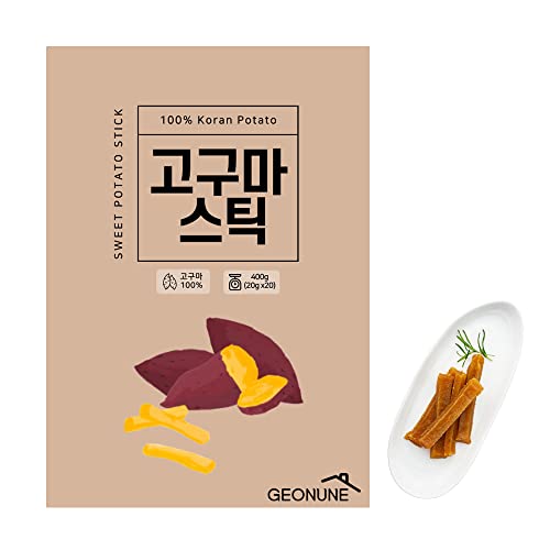 Koreanischer Süßkartoffeln-Stick, Gesunder Snack für Kinder & Erwachsene, 100% natürlich, nichts hinzugefügt 10 Pack (20g x 10) von FLYING TTEOKBOKKI