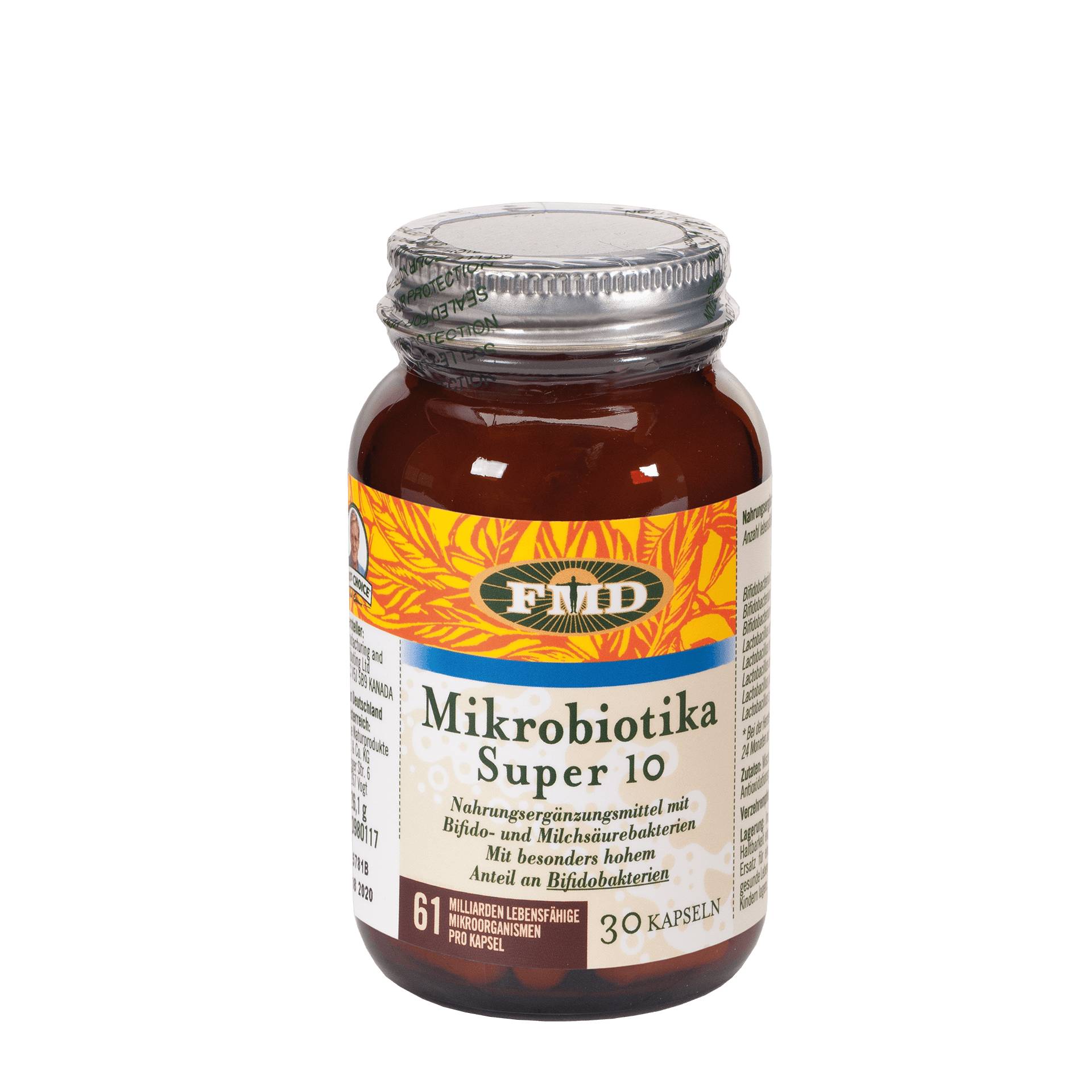 Mikrobiotika Super 10 - 61 Milliarden mikrobiotische Kulturen pro Kapsel für Ihr Wohlbefinden - FMD Mikrobiotika Super 10 - 61 Milliarden mikrobiotische Kulturen pro Kapsel für Ihr Wohlbefinden - FMD von FMD