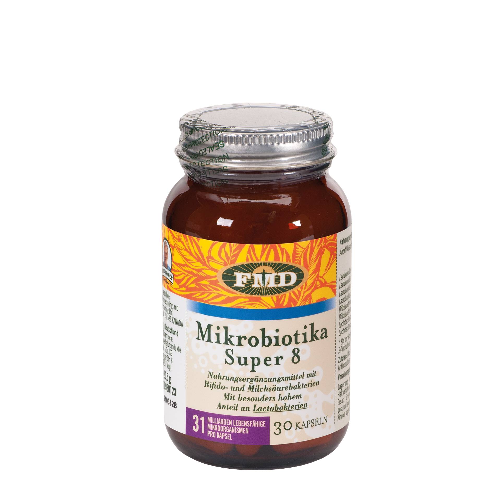 Mikrobiotika Super 8 - 31 Milliarden mikrobiotische Kulturen pro Kapsel für Ihr Wohlbefinden - FMD Mikrobiotika Super 8 - 31 Milliarden mikrobiotische Kulturen pro Kapsel für Ihr Wohlbefinden - FMD von FMD