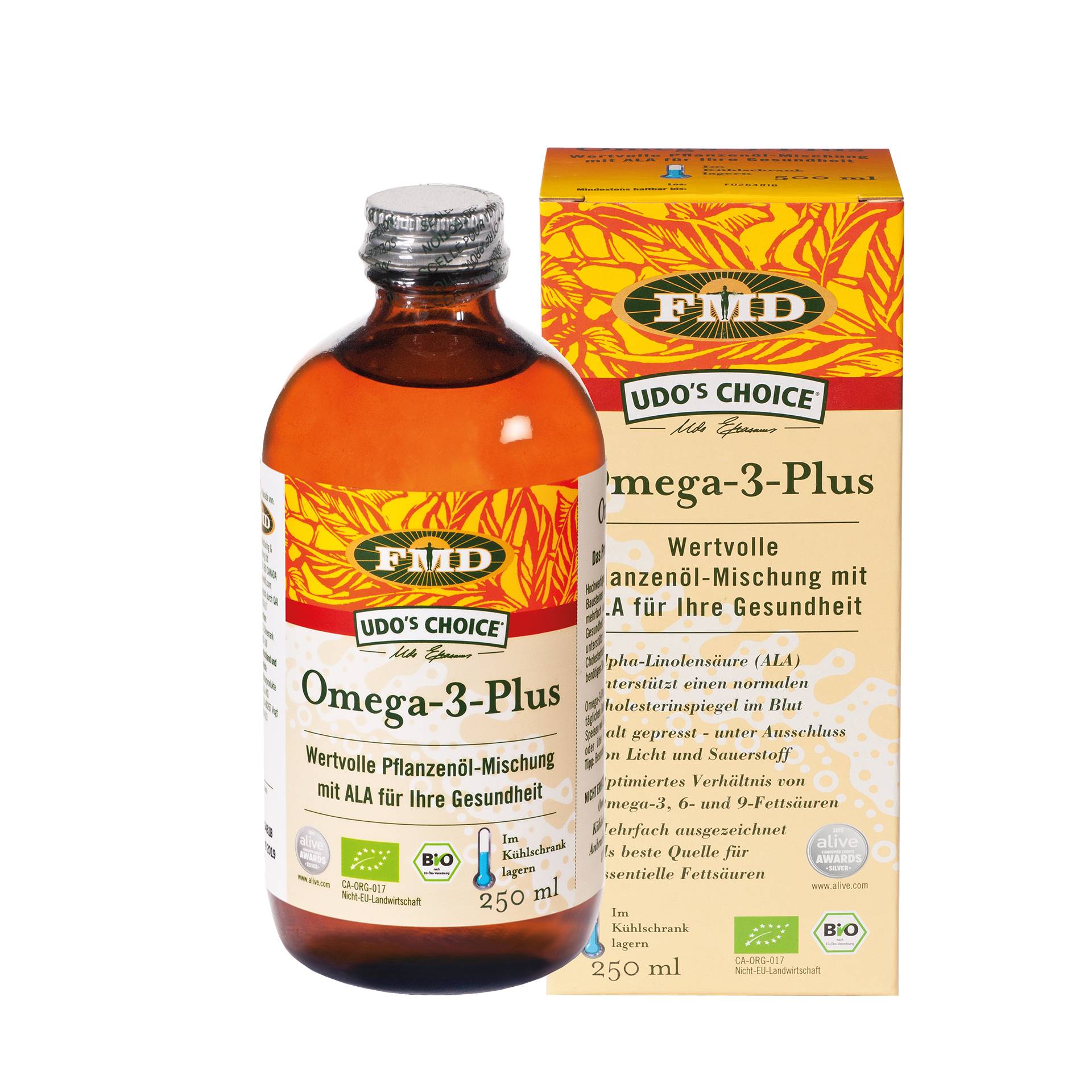 Omega-3-Plus 250 ml in Bioqualität - Omega-3-Plus ist rein pflanzlich und frei von Fischöl - vegan - FMD Omega-3-Plus 250 ml in Bioqualität - Omega-3-Plus ist rein pflanzlich und frei von Fischöl - vegan - FMD von FMD
