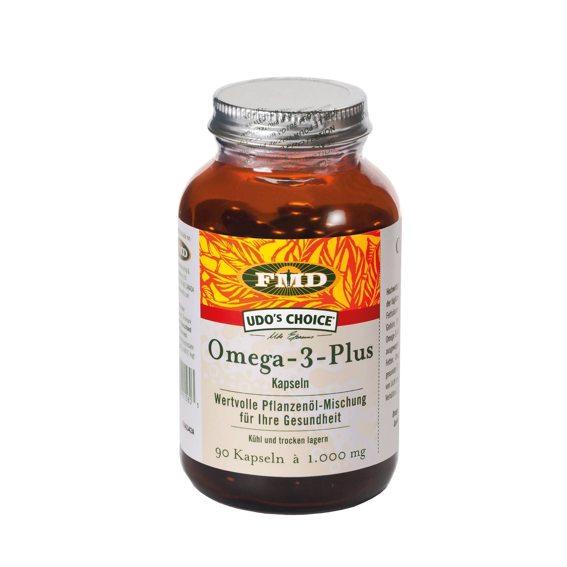 Omega-3-Plus Kapseln 90 Stück - Mit hohem Gehalt an mehrfach ungesättigten Fettsäuren - vegan - FMD Omega-3-Plus Kapseln 90 Stück - Mit hohem Gehalt an mehrfach ungesättigten Fettsäuren - vegan - FMD von FMD