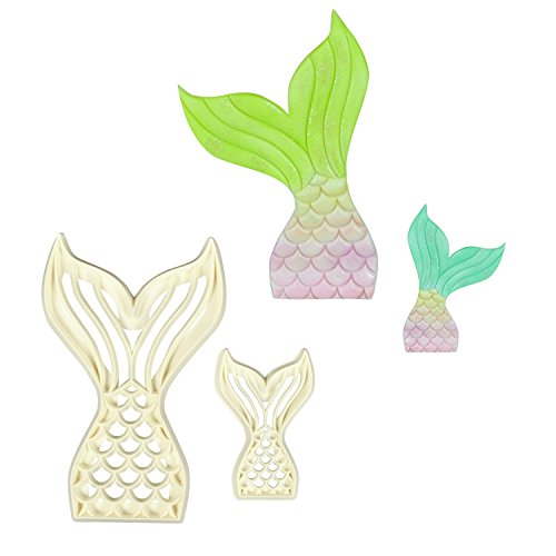 1 FMM Ausstecher Set - Meerjungfrau Flossen | Mermaid | Märchen | Tortendeko | für Fondant und Blütenpaste 1 FMM Ausstecher Set - Meerjungfrau Flossen | Mermaid | Märchen | Tortendeko | für Fondant und Blütenpaste von FMM Sugarcraft