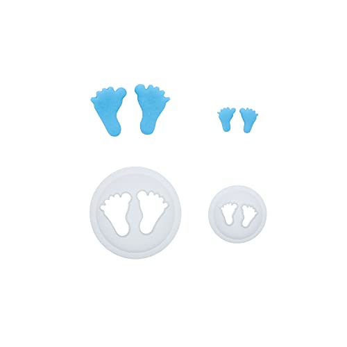 1 FMM Kunststoff Ausstecher Baby Fussabdruck | Baby Feet | Füsschen | Tortendeko | für Fondant und Blütenpaste 1 FMM Kunststoff Ausstecher Baby Fussabdruck | Baby Feet | Füsschen | Tortendeko | für Fondant und Blütenpaste von FMM Sugarcraft