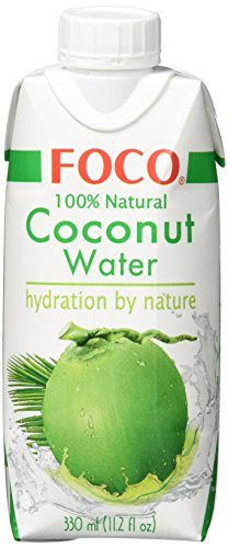 FOCO Kokoswasser, pur, erfrischender Durstlöscher, Sportgetränk, kalorienarm, von Natur aus vegan, 100 % Kokosnusswasser - 12 x 330 ml FOCO Kokoswasser, pur, erfrischender Durstlöscher, Sportgetränk, kalorienarm, von Natur aus vegan, 100 % Kokosnusswasser - 12 x 330 ml von FOCO