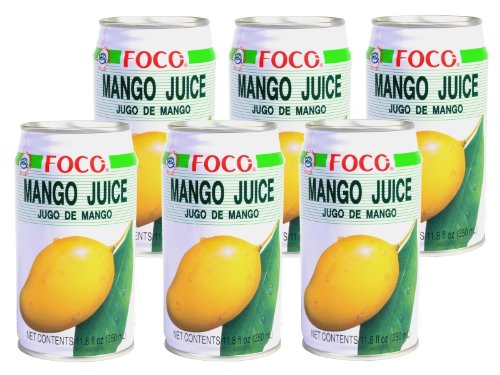 Foco - Mango Nektar - 6er Pack (6 x 350ml Dose) - Aus Thailand von FOCO