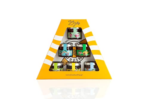 FOOD SURFING 6x30g JAM&JELLY Geschenkbox mit 6 Fruchtaufstrichen 30g / Erdbeere, Aprikose, Granatapfel-Rote Himbeere, Sauerkirsche, 4 Zitrusfrüchte, Mango-Ananas / 100% Frucht, ohne Zuckerzusatz FOOD SURFING 6x30g JAM&JELLY Geschenkbox mit 6 Fruchtaufstrichen 30g / Erdbeere, Aprikose, Granatapfel-Rote Himbeere, Sauerkirsche, 4 Zitrusfrüchte, Mango-Ananas / 100% Frucht, ohne Zuckerzusatz von FOOD SURFING
