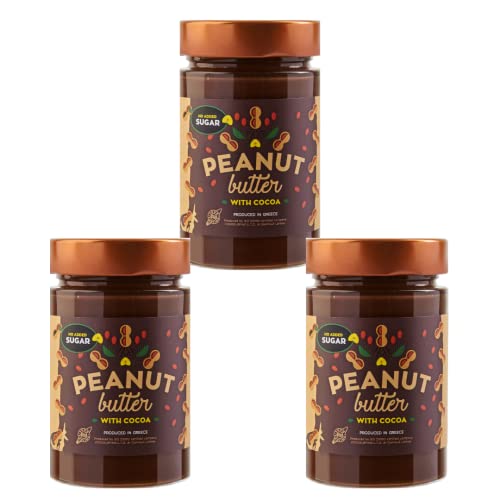 FOOD SURFING - Erdnussbutter mit Kakao und ohne Zuckerzusatz, 3 X 230g FOOD SURFING - Erdnussbutter mit Kakao und ohne Zuckerzusatz, 3 X 230g von FOOD SURFING