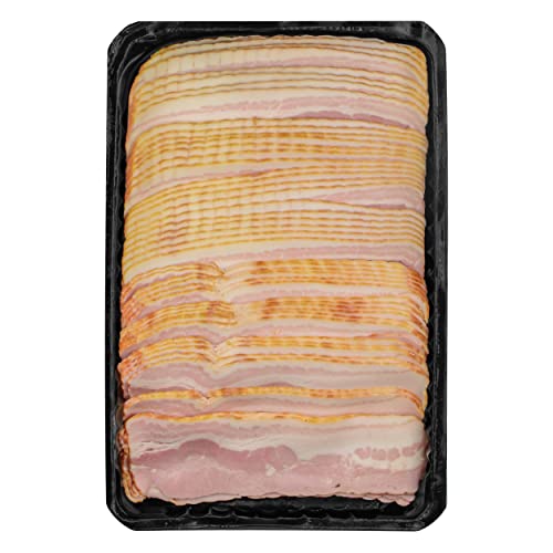 Food-United BACON FRÜHSTÜCKS-SPECK 2 kg Bacon-Speck-Streifen von gegartem Schweine-Bauch-Speck für BLT-Sandwich Frühstück Spiegelei Rührei Burger Toppings Tapas und auch fürs Grillen Barbecue (2000g) von FOOD-UNITED