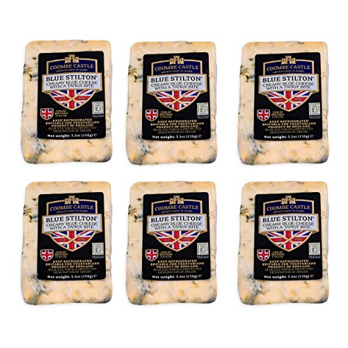 Food-United BLUE STILTON CHEESE Blauschimmelkäse PDO 6x 150g Blaukäse von Coombe-Castle passt zu Port-Wein Chutney Birnen Feigen-Senf Pilzen u. Walnüssen Food-United BLUE STILTON CHEESE Blauschimmelkäse PDO 6x 150g Blaukäse von Coombe-Castle passt zu Port-Wein Chutney Birnen Feigen-Senf Pilzen u. Walnüssen von FOOD-UNITED