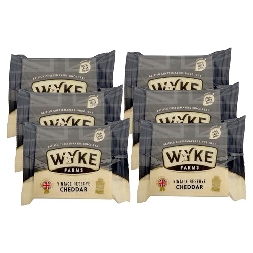 Food-United CHEDDAR-KÄSE Vintage Reserve 6x200g Stück von WYKE Farms extra vintage cheddar cheese 15 Monate gereift englischer Hartkäse perfekt zu Käseplatten Pasta Burgern Fondue Food-United CHEDDAR-KÄSE Vintage Reserve 6x200g Stück von WYKE Farms extra vintage cheddar cheese 15 Monate gereift englischer Hartkäse perfekt zu Käseplatten Pasta Burgern Fondue von FOOD-UNITED