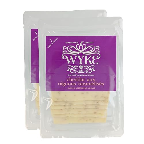 Food-United CHEDDAR-KÄSE mit karamellisierten Zwiebeln 12 Scheiben 2x160g von WYKE Farms cheddar cheese englischer Hartkäse ideal zu Burgern Sandwiches Wraps Pizza Salaten Gratins Frühstücksgerichten Food-United CHEDDAR-KÄSE mit karamellisierten Zwiebeln 12 Scheiben 2x160g von WYKE Farms cheddar cheese englischer Hartkäse ideal zu Burgern Sandwiches Wraps Pizza Salaten Gratins Frühstücksgerichten von FOOD-UNITED