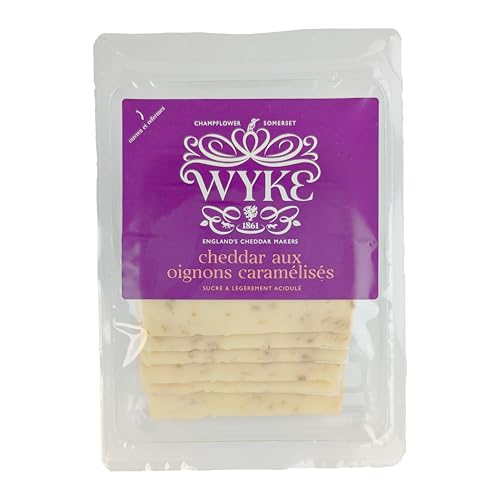 Food-United CHEDDAR-KÄSE mit karamellisierten Zwiebeln 6 Scheiben 160g von WYKE Farms cheddar cheese englischer Hartkäse ideal zu Burgern Sandwiches Wraps Pizza Salaten Gratins Frühstücksgerichten Food-United CHEDDAR-KÄSE mit karamellisierten Zwiebeln 6 Scheiben 160g von WYKE Farms cheddar cheese englischer Hartkäse ideal zu Burgern Sandwiches Wraps Pizza Salaten Gratins Frühstücksgerichten von FOOD-UNITED