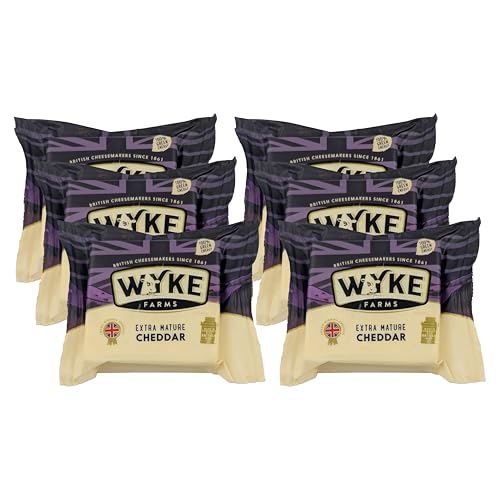 Food-United CHEDDAR-KÄSE weiß und extra reif 6x200g Stück von WYKE Farms extra mature cheddar cheese 12 Monate gereift englischer Hartkäse perfekt zu Käseplatten Fondue Burger Toasts Pasta Saucen Food-United CHEDDAR-KÄSE weiß und extra reif 6x200g Stück von WYKE Farms extra mature cheddar cheese 12 Monate gereift englischer Hartkäse perfekt zu Käseplatten Fondue Burger Toasts Pasta Saucen von FOOD-UNITED