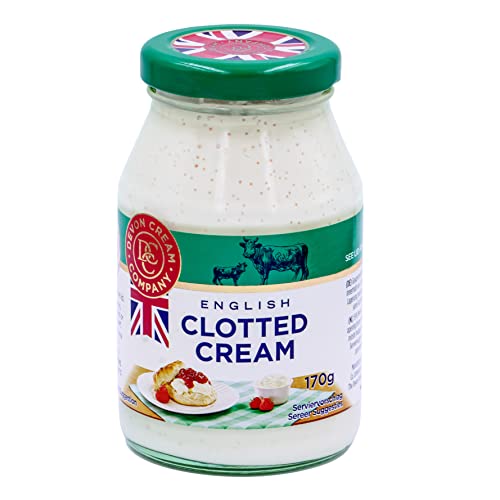 Food-United CLOTTED CREAM 2x 170g englischer Streich-Rahm-Creme im Glass von Coombe-Castle passt zu Cones Apple-Pie-Kuchen Pancakes-Pfannkuchen & Desserts von FOOD-UNITED