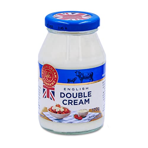 Food-United CREME DOUBLE 6x170g im Glass english devon double-Cream Schlagcreme & Creme-Fraiche Ersatz passt zu Scones Früchtekuchen Waffeln Saucen & Pasta von FOOD-UNITED