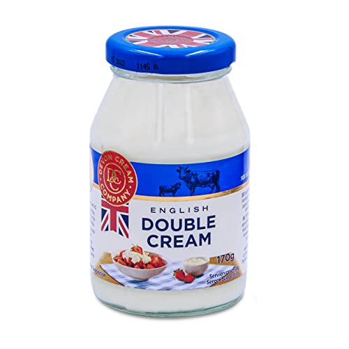 Food-United DOUBLE CREAM 2x 170g creme-double english-devon von Coombe-Castle Schlagcreme & Creme Fraiche Alternative zu Scones Früchtekuchen Waffeln Saucen & Pasta von FOOD-UNITED