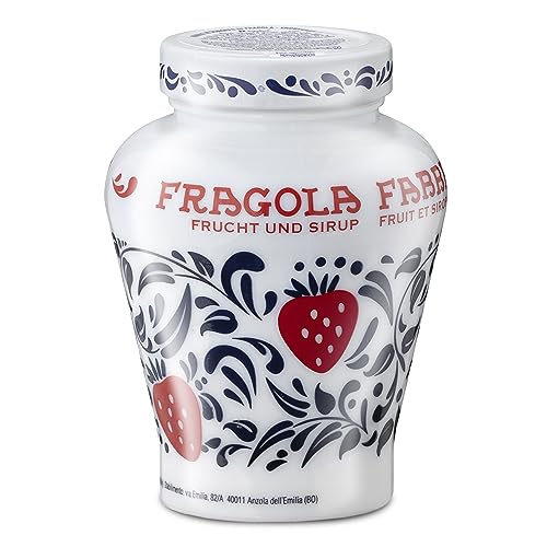 Food-United FRAGOLA 12x600g Opaline | FABBRI 1905 | in Sirup | Halb-Kandiert | Erdbeeren aus Italien | fabbri strawberries in syrop | für Topping Pavlova Dessert Cocktail Drinks Torten Joghurt (12) von FOOD-UNITED