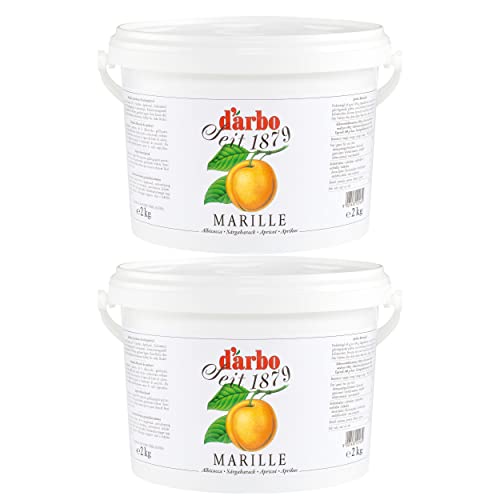 Food-United FRUCHTAUFSTRICH APRIKOSE MARILLE 2x 2kg Eimer fruchtiger fruit spread höchster Qualität von DARBO für Frühstück Aprikosen-Füllungen-Gebäck-Kuchen von FOOD-UNITED
