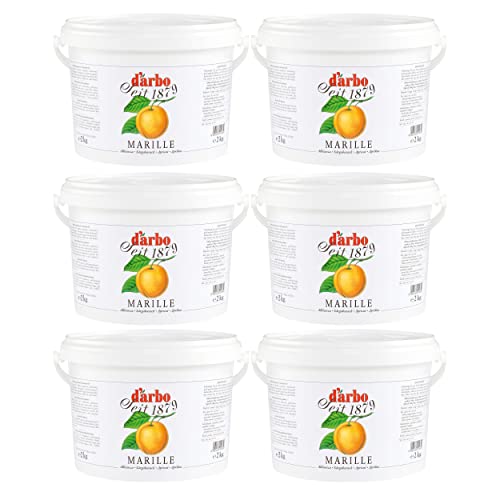 Food-United FRUCHTAUFSTRICH APRIKOSE MARILLE 6x 2kg Eimer fruchtiger fruit spread höchster Qualität von DARBO für Frühstück Aprikosen-Füllungen-Gebäck-Kuchen von FOOD-UNITED