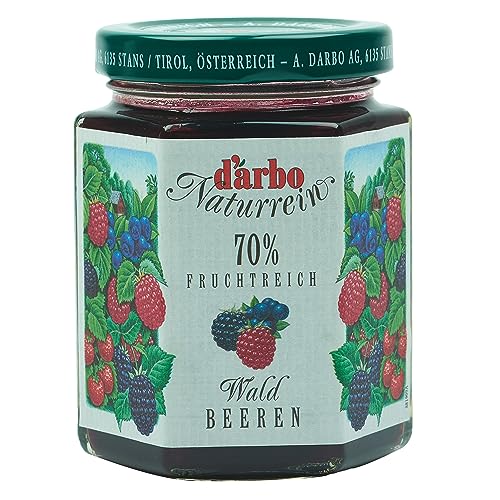 Food-United FRUCHTAUFSTRICH WALDBEERE 200g Glas von DARBO Naturrein Waldbeeren fruchtiger fruit spread passend für Torten Frühstück Kuchen Füllungen Gebäck Waldbeeren-Kuchen (1) von FOOD-UNITED