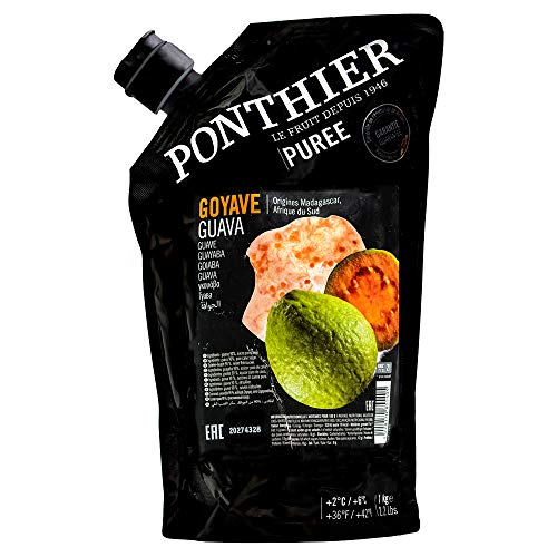 Food-United GUAVE PÜREE Zitrus-Frucht-Püree von Ponthier 4x 1KG für Guava-Smoothie-Bowl-Sorbet-Quark-Jogurt-Saft-Sake mit ausgewählten Früchten höchster Qualität Food-United GUAVE PÜREE Zitrus-Frucht-Püree von Ponthier 4x 1KG für Guava-Smoothie-Bowl-Sorbet-Quark-Jogurt-Saft-Sake mit ausgewählten Früchten höchster Qualität von FOOD-UNITED