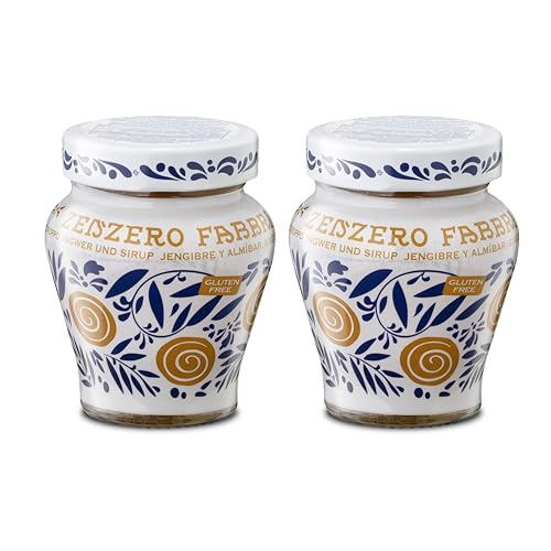 Food-United INGWER 2x230g | FABBRI 1905 | in Sirup | Halb-Kandiert | Zenzero | Ingwer Stücke aus Italien | fabbri ginger in syrop | für Cocktail Dessert Drinks Tee Toppings Dressings Garntiuren (2) von FOOD-UNITED