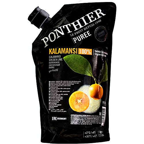 Food-United KALAMANSI PÜREE Zitrus-Frucht-Püree von Ponthier 12x 1KG für Calamansi-Smoothie-Mousse-Sorbet-Tee-Jogurt-Saft-Müsli mit ausgewählten Früchten höchster Qualität von FOOD-UNITED