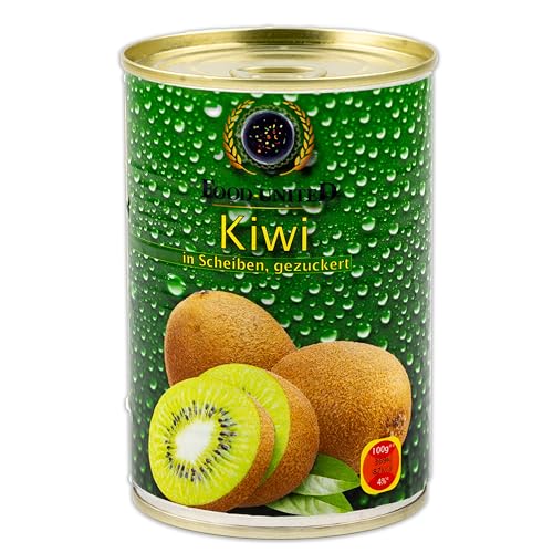 Food-United KIWI-SCHEIBEN 250g Dose Konserve | Kiwifrucht leicht gezuckert | eingelegt | geschnitten | Obstkonserven | für Obstsalate Dessert Esibecher Cocktails Smoothie Toppings (1) von FOOD-UNITED