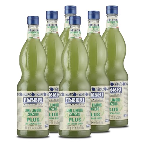 Food-United LIMETTE-ZITRONE SIRUP 2x1L | FABBRI Mixybar Plus | sciroppo di lime e limone | aus Limetten und Zitronen | fabbri 1905 cocktail bar syrop | für soft-drinks Mojitos Mocktails Cocktails (2) von FOOD-UNITED