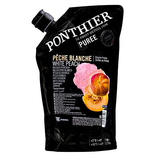 Food-United PFIRSICH WEISS PÜREE Frucht-Püree von Ponthier 4x 1KG für Smoothie-Bowl-Sorbet-Kuchen-Mousse-Torte-Dessert aus ausgewählten Früchten höchster Qualität für Bellini-Cocktails Food-United PFIRSICH WEISS PÜREE Frucht-Püree von Ponthier 4x 1KG für Smoothie-Bowl-Sorbet-Kuchen-Mousse-Torte-Dessert aus ausgewählten Früchten höchster Qualität für Bellini-Cocktails von FOOD-UNITED