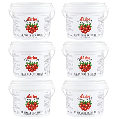 Food-United PREISELBEEREN-FRUCHTAUFSTRICH herb 6x 2kg höchste Qualität im praktischen Vorratseimer von DARBO für Frühstück Desserts Fleisch-Gerichte fruchtiger fruit spread Food-United PREISELBEEREN-FRUCHTAUFSTRICH herb 6x 2kg höchste Qualität im praktischen Vorratseimer von DARBO für Frühstück Desserts Fleisch-Gerichte fruchtiger fruit spread von FOOD-UNITED
