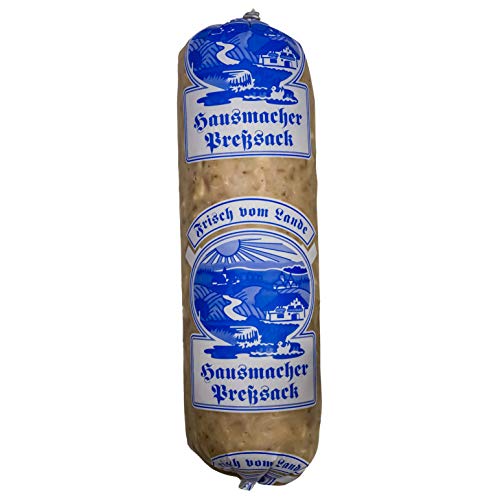 Food-United Presswurst PRESSSACK WEISS 2x ca. 500g Bayerische-Presskopf-Wurst bekannt als Schwartenmagen Schweinskopfsülze Blunzen o. Saumagen traditionell-würziger Geschmack von FOOD-UNITED