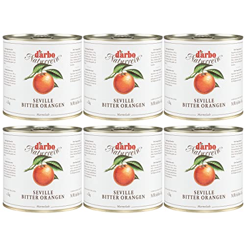 Food-United SEVILLE BITTER ORANGEN MARMELADE 6x 3kg Dose authentisch englischer fruchtiger-Brot-Aufstrich von DARBO höchste Qualität für Füllungen Gebäck Kuchen Plätzchen von FOOD-UNITED