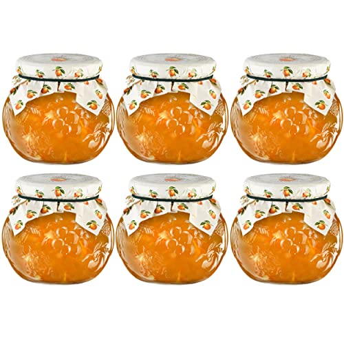 Food-United SEVILLE BITTER ORANGEN MARMELADE 6x 640g Dekorglas fruchtiger-Brot-Aufstrich von DARBO höchste Qualität für Apfelsinen-Zitrus Füllungen Gebäck Kuchen Plätzchen von FOOD-UNITED