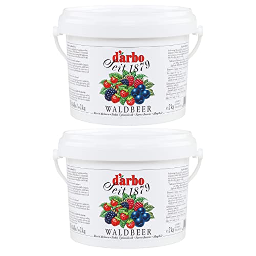 Food-United WALDBEEREN-FRUCHTAUFSTRICH 2x 2kg im Vorrats-Eimer bestehend aus Brombeeren Heidelbeeren Himbeeren und Walderdbeeren von DARBO höchste Qualität Food-United WALDBEEREN-FRUCHTAUFSTRICH 2x 2kg im Vorrats-Eimer bestehend aus Brombeeren Heidelbeeren Himbeeren und Walderdbeeren von DARBO höchste Qualität von FOOD-UNITED