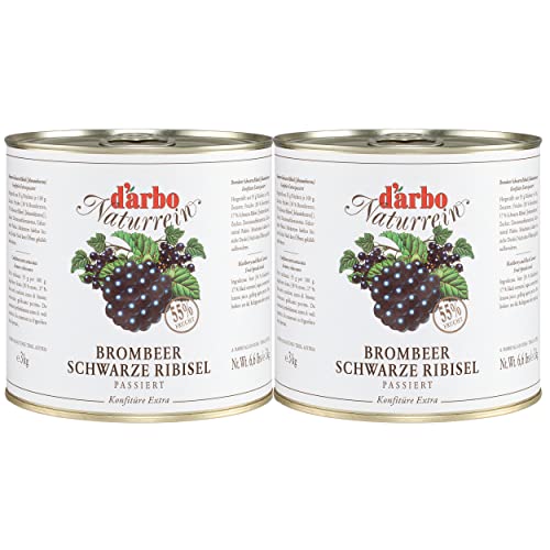 Food-United WALDBEEREN-KONFITÜRE EXTRA NATURREIN 2x 3kg in der Vorrats-Dose bestehend aus Brombeeren Heidelbeeren Himbeeren und Walderdbeeren original von DARBO höchste Qualität von FOOD-UNITED