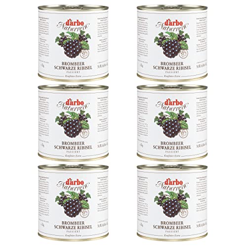 Food-United WALDBEEREN-KONFITÜRE EXTRA NATURREIN 6x 3kg in der Vorrats-Dose bestehend aus Brombeeren Heidelbeeren Himbeeren und Walderdbeeren original von DARBO höchste Qualität von FOOD-UNITED