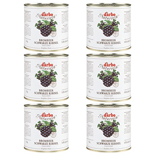 Food-United WALDBEEREN-KONFITÜRE EXTRA NATURREIN 6x 3kg in der Vorrats-Dose bestehend aus Brombeeren Heidelbeeren Himbeeren und Walderdbeeren original von DARBO höchste Qualität von FOOD-UNITED