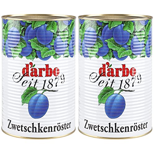 Food-United ZWETSCHKEN-RÖSTER 2x 4,3kg Dose Fruchtdessert aus Zwetschgen original von DARBO traditionell österreichisch-böhmisch nach Familienrezept für Desserts von FOOD-UNITED