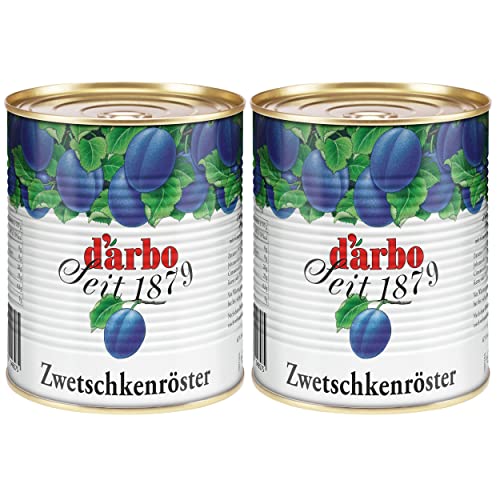 Food-United ZWETSCHKEN-RÖSTER 2x 880g Fruchtdessert aus Zwetschgen höchster Qualität original von DARBO traditionell österreichisch-böhmisch nach Familienrezept für Desserts von FOOD-UNITED
